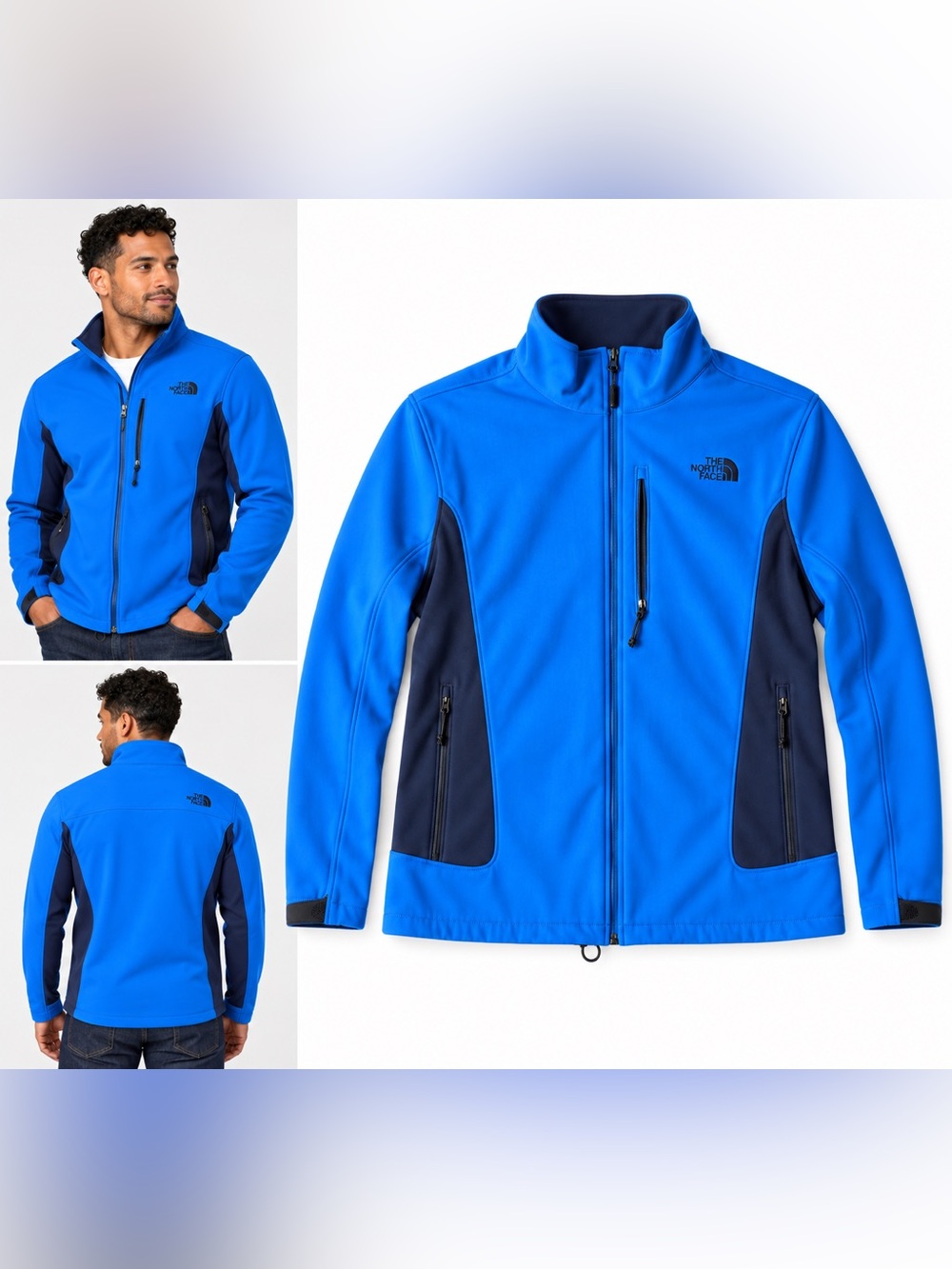 The North Face Men’s Blue Softshell Jacket XL light weight water resistant